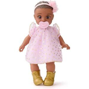 FAO Schwarz Cuddle Baby Doll Toy African American 14"